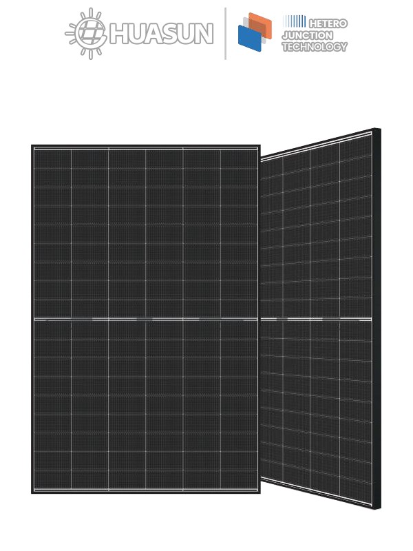 Black Frame Bifacial HJT Half Cell Solar Module