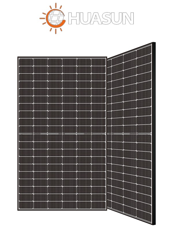 Black Frame Bifacial Transparent HJT HCC Solar Module