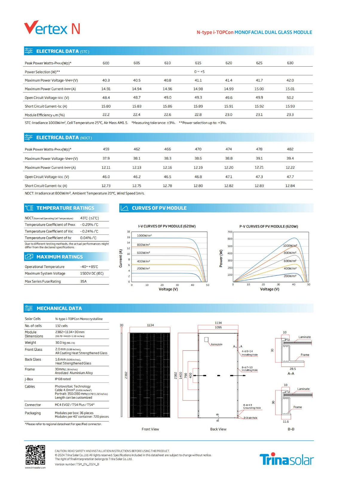 Backsheet Monocrystalline Module