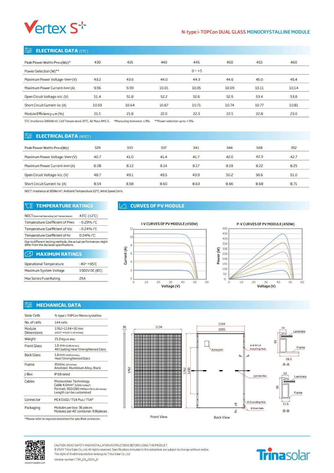 Backsheet Monocrystalline Module