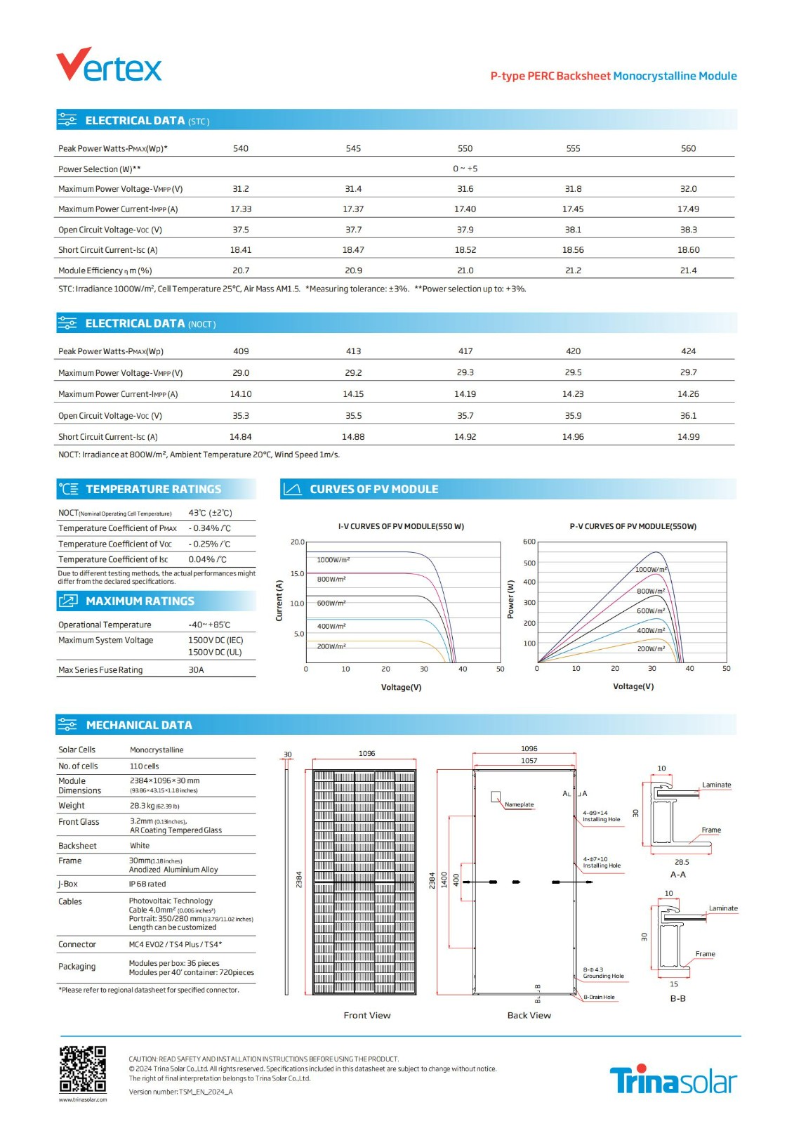 Bifacial Dual Glass Monocrystalline Module