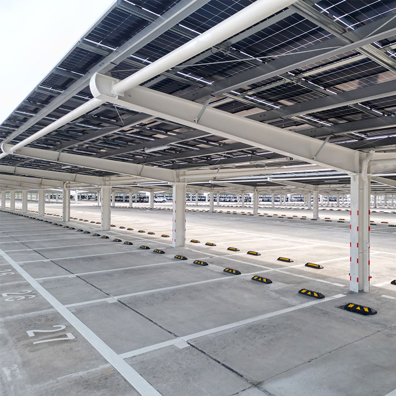 Hengfan Custom Metal Solar Carport Structure Parking System CE Certified