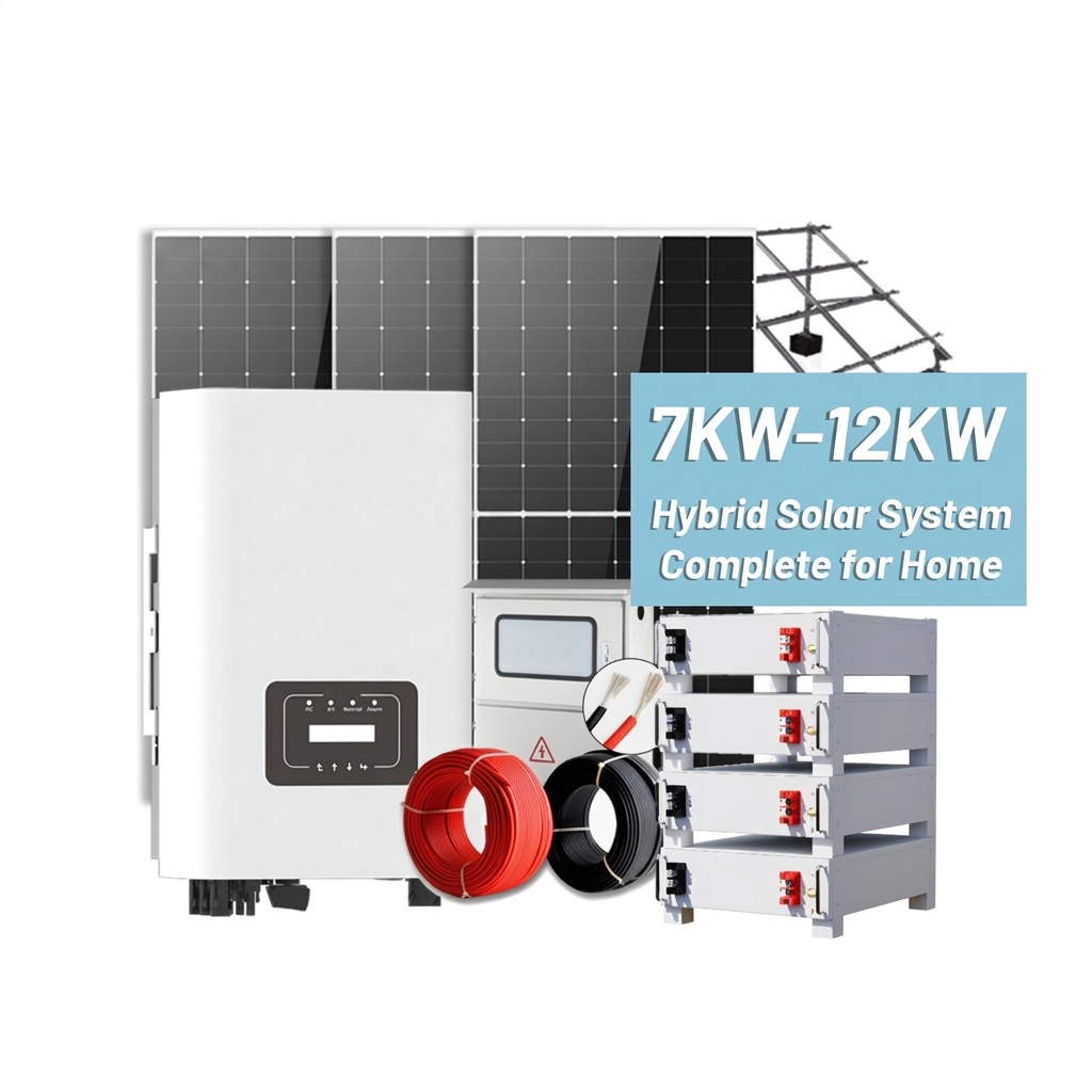7KW-12KW Hybrid Solar System Complete for Home