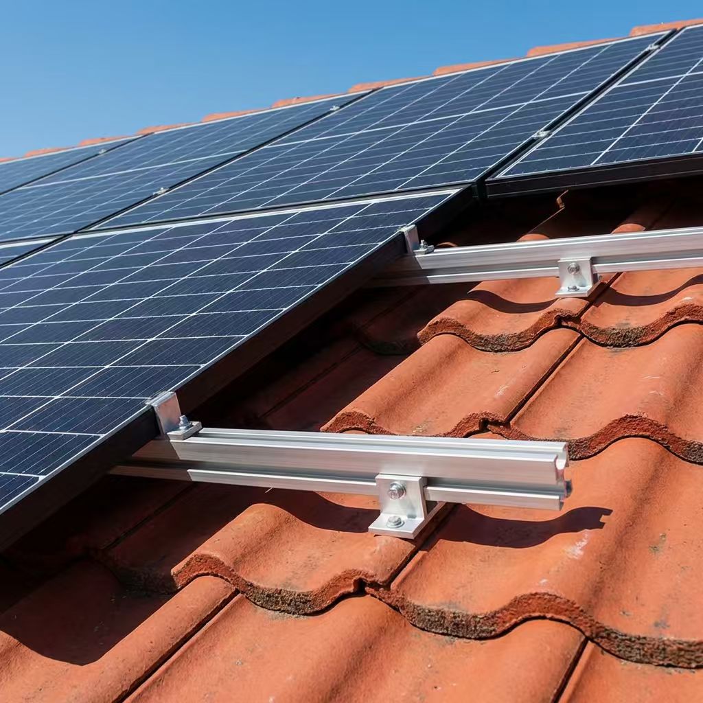 Hengfan Outdoor Rooftop Solar Mounting System Anodized Aluminum Alloy CE Certified High Wind Load Carport Solar Support Bracket