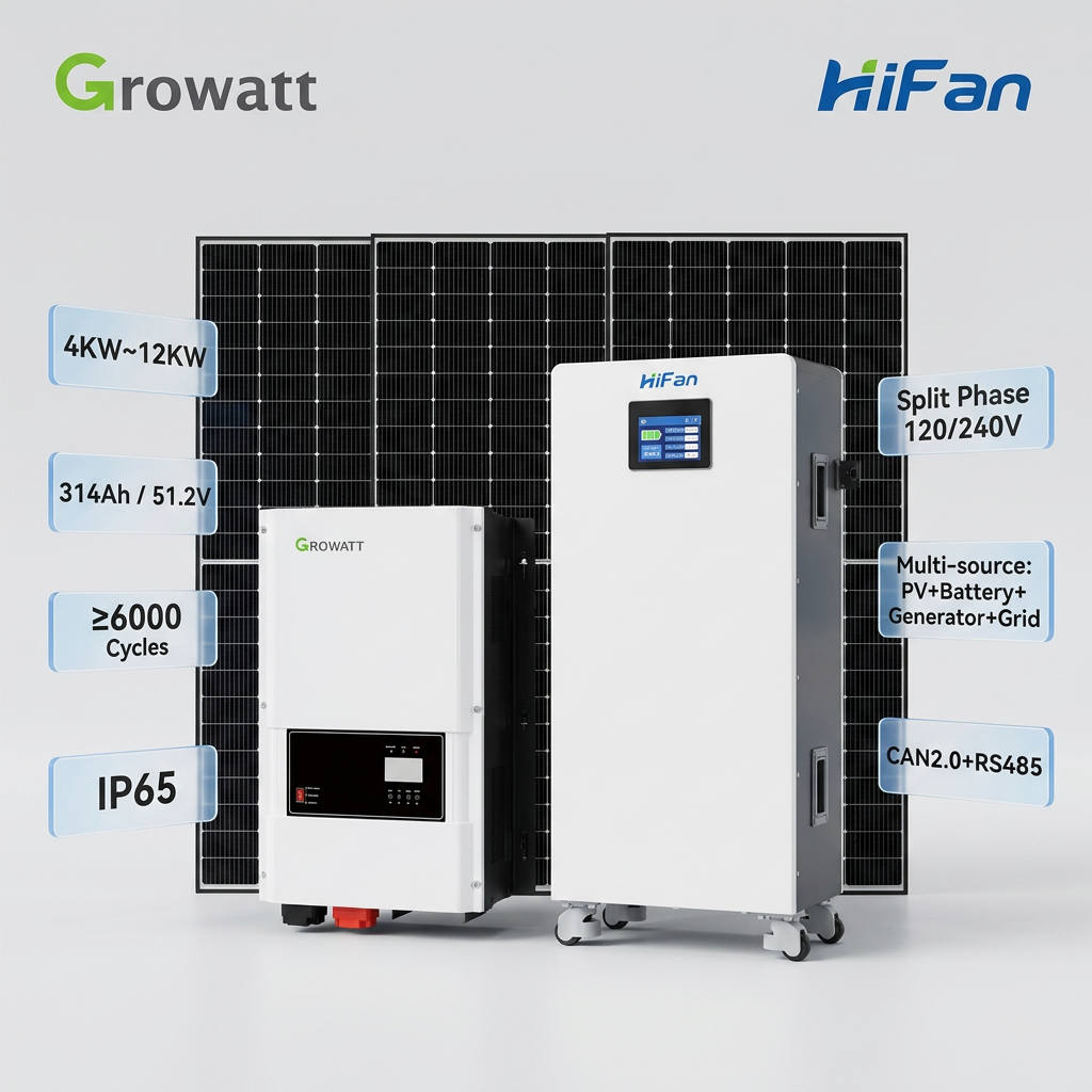5kW - 20kW IP65 Waterproof Hybrid Solar Kit | Split Design for Extreme Weather