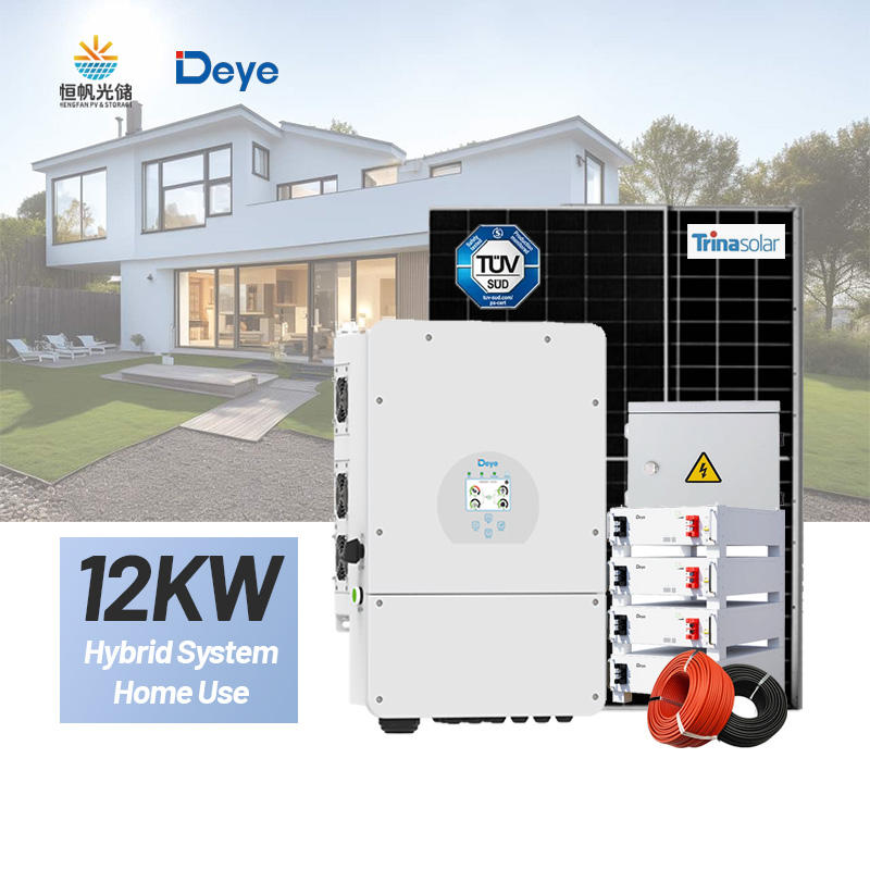 Original Deye Hybrid Solar System (5kW-20kW) with Battery Storage