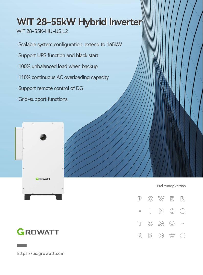 5kW - 20kW IP65 Waterproof Hybrid Solar Kit | Split Design for Extreme Weather